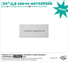 Kép betöltése a galériamegjelenítőbe: Névtábla ezüst