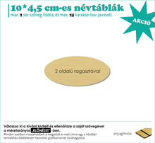 Kép betöltése a galériamegjelenítőbe: Névtábla (rézhatású arany, gravírozott)