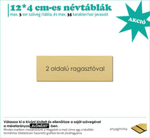 Kép betöltése a galériamegjelenítőbe: Névtábla (rézhatású arany, gravírozott)