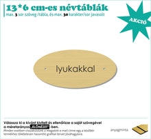 Kép betöltése a galériamegjelenítőbe: Névtábla (rézhatású arany, gravírozott)