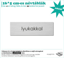 Kép betöltése a galériamegjelenítőbe: Ezüst táblák lyukassal