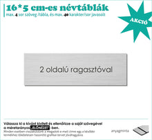 Kép betöltése a galériamegjelenítőbe: 2 oldalú ragasztós ezüst táblák