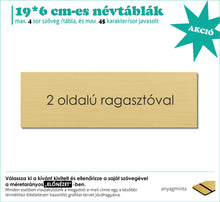 Kép betöltése a galériamegjelenítőbe: Névtábla (rézhatású arany, gravírozott)