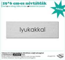 Kép betöltése a galériamegjelenítőbe: Ezüst tábla lyukas