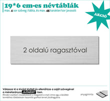 Kép betöltése a galériamegjelenítőbe: 2 oldalú ragasztós ezüst tábla