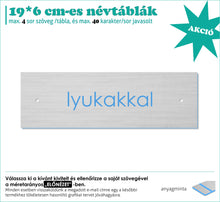 Kép betöltése a galériamegjelenítőbe: Ezüst tábla lyukakkal