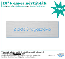 Kép betöltése a galériamegjelenítőbe: Ezüst tábla 2 oldalas ragasztóval