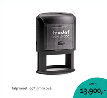 Kép betöltése a galériamegjelenítőbe: Trodat 44055 oválbélyegző KOMPLETTEN (előrefizetéssel ingyenes kiszállítás)