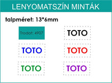 Kép betöltése a galériamegjelenítőbe: Trodat lenyomatgumi szövegbélyegzőhöz