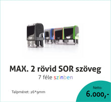 Kép betöltése a galériamegjelenítőbe: Max. 2 rövid soros Trodat 4910 bélyegző KOMPLETTEN