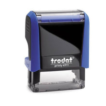 Kép betöltése a galériamegjelenítőbe: Max. 4 soros Trodat 4911 cégbélyegző KOMPLETTEN