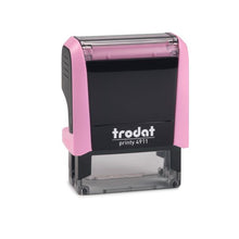 Kép betöltése a galériamegjelenítőbe: Max. 4 soros Trodat 4911 cégbélyegző KOMPLETTEN