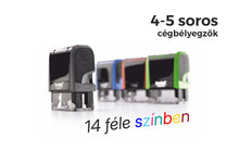 Kép betöltése a galériamegjelenítőbe: Max. 5 soros Trodat 4912 cégbélyegző KOMPLETTEN