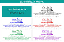 Kép betöltése a galériamegjelenítőbe: Trodat lenyomatgumi szövegbélyegzőhöz