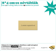 Kép betöltése a galériamegjelenítőbe: Névtábla (rézhatású arany, gravírozott)