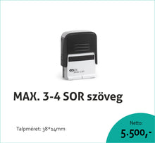 Kép betöltése a galériamegjelenítőbe: Max. 4 soros COLOP Printer C20 bélyegző KOMPLETTEN