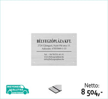 Kép betöltése a galériamegjelenítőbe: Cégtábla (ezüst, gravírozott) - (előrefizetéssel ingyenes kiszállítás)