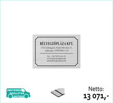 Kép betöltése a galériamegjelenítőbe: Cégtábla (ezüst, gravírozott) - (előrefizetéssel ingyenes kiszállítás)