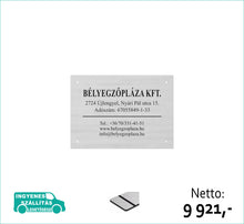 Kép betöltése a galériamegjelenítőbe: Cégtábla (ezüst, gravírozott) - (előrefizetéssel ingyenes kiszállítás)