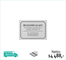 Kép betöltése a galériamegjelenítőbe: Cégtábla (ezüst, gravírozott) - (előrefizetéssel ingyenes kiszállítás)