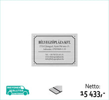 Kép betöltése a galériamegjelenítőbe: Cégtábla (ezüst, gravírozott) - (előrefizetéssel ingyenes kiszállítás)