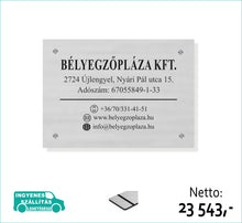 Kép betöltése a galériamegjelenítőbe: Cégtábla bélyegzőpláza