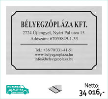 Kép betöltése a galériamegjelenítőbe: Cégtábla (ezüst, gravírozott) - (előrefizetéssel ingyenes kiszállítás)
