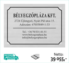 Kép betöltése a galériamegjelenítőbe: Cégtábla (ezüst, gravírozott) - (előrefizetéssel ingyenes kiszállítás)