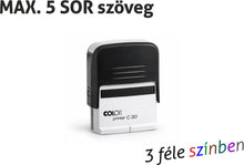 Kép betöltése a galériamegjelenítőbe: Max. 5 soros COLOP Printer C30 bélyegző KOMPLETTEN