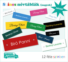 Kép betöltése a galériamegjelenítőbe: Színes névtáblák