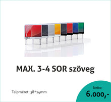 Kép betöltése a galériamegjelenítőbe: Max. 4 soros COLOP Printer IQ20 bélyegző KOMPLETTEN