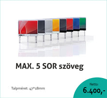 Kép betöltése a galériamegjelenítőbe: Max. 5 soros COLOP Printer IQ30 bélyegző KOMPLETTEN