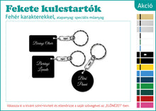 Kép betöltése a galériamegjelenítőbe: Gravírozott kulcstartó kompletten