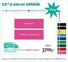 Kép betöltése a galériamegjelenítőbe: Névtábla kicsi