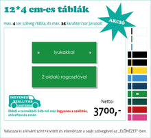 Kép betöltése a galériamegjelenítőbe: Színes névtábla nagy (1-5 soros színes, gravírozott)