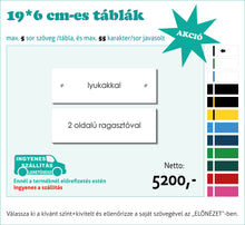 Kép betöltése a galériamegjelenítőbe: Színes névtábla nagy (1-5 soros színes, gravírozott)