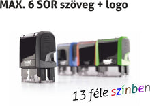 Kép betöltése a galériamegjelenítőbe: Max. 6 soros Trodat 4913 cégbélyegző akár logoval KOMPLETTEN