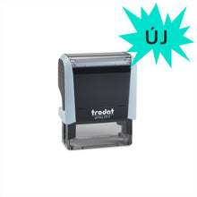 Kép betöltése a galériamegjelenítőbe: max. 4 soros trodat 4911 cégbélyegző kompletten pasztell kék