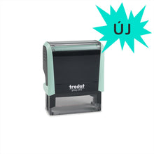 Kép betöltése a galériamegjelenítőbe: max. 4 soros trodat 4911 cégbélyegző kompletten pasztell zöld
