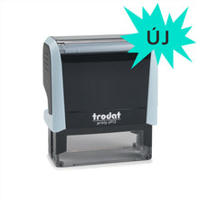 Kép betöltése a galériamegjelenítőbe: max. 6 soros trodat 4913 cégbélyegző akár logoval kompletten pasztell kék
