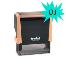 Kép betöltése a galériamegjelenítőbe: max. 6 soros trodat 4913 cégbélyegző akár logoval kompletten pasztell orange