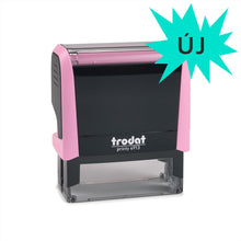 Kép betöltése a galériamegjelenítőbe: max. 6 soros trodat 4913 cégbélyegző akár logoval kompletten pasztell pink