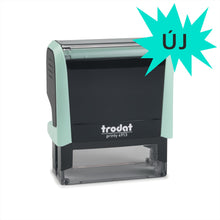 Kép betöltése a galériamegjelenítőbe: max. 6 soros trodat 4913 cégbélyegző akár logoval kompletten pasztell zöld