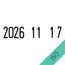 Kép betöltése a galériamegjelenítőbe: trodat printy 4724 iso dátumbélyegző iso / fekete