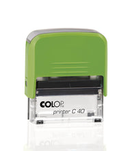 Kép betöltése a galériamegjelenítőbe: Max. 6 soros COLOP Printer C40 bélyegző KOMPLETTEN