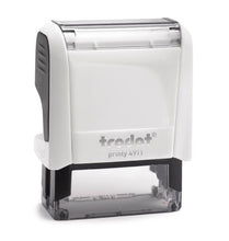 Kép betöltése a galériamegjelenítőbe: max. 4 soros trodat 4911 cégbélyegző kompletten fehér