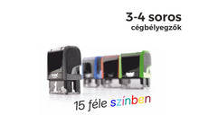 Kép betöltése a galériamegjelenítőbe: Max. 4 soros Trodat 4911 cégbélyegző KOMPLETTEN
