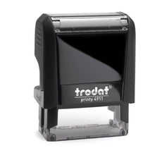 Kép betöltése a galériamegjelenítőbe: Max. 4 soros Trodat 4911 cégbélyegző KOMPLETTEN
