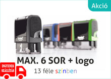 Kép betöltése a galériamegjelenítőbe: Max. 6 soros Trodat 4913 cégbélyegző akár logoval KOMPLETTEN (előrefizetéssel ingyenes szállítás)
