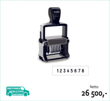 Kép betöltése a galériamegjelenítőbe: TRODAT Professional 5558 fémvázas számozó bélyegző (8 szám) (előrefizetéssel ingyenes kiszállítás)
